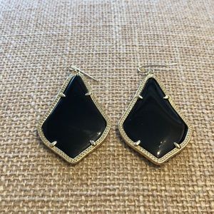 Black and Gold Kendra Scott Alexandra Earring